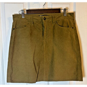Prana Women’s Brown Corduroy Mini Skirt Size 8 Casual Outdoor Everyday Wear